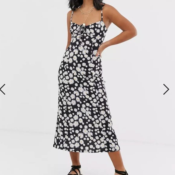 Petite Midi Daisy Print Sundress - Picture 2 of 2